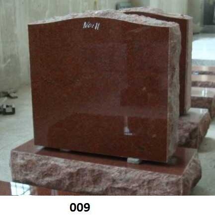 Red Granite Grave Stone 002-P176188B
